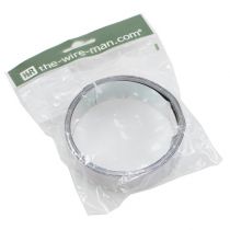 Artikel Aludraht Flachdraht Silber 30mm x 3m - Floristendraht, Dekodraht, Basteldraht, Aluminiumdraht, Biegedraht