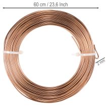 Artikel Aluminiumdraht 2mm Braun 60m für Floristik und Bastelarbeiten