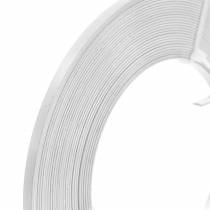 Aluminium-Flachdraht 5mm 10m Weiß Schmuckdraht
