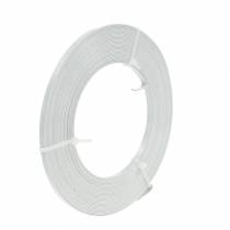 Aluminium-Flachdraht 5mm 10m Weiß Schmuckdraht