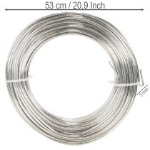 Artikel Aluminiumdraht Silber 3mm 1kg für Floristik und Bastelarbeiten