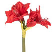 Artikel Künstliche Amaryllis in Rot mit Stiel 50cm für Weihnachtsdeko