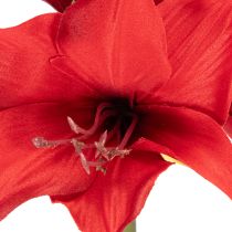 Artikel Künstliche Amaryllis in Rot mit Stiel 50cm für Weihnachtsdeko