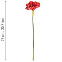 Artikel Kunstblume Amaryllis Rot 77cm Kunststoff für Vase und Gesteck
