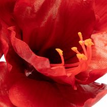 Artikel Kunstblume Amaryllis Rot 77cm Kunststoff für Vase und Gesteck