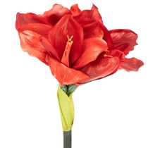 Artikel Kunstblume Amaryllis Rot 77cm Kunststoff für Vase und Gesteck