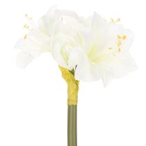 Artikel Künstliche Amaryllis Weiß mit Stiel 50cm für Advent und Weihnachten