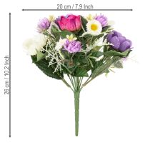 Artikel Kunstblumenstrauß Anemone Frühlingsdeko vielseitig im modernen Design 26cm