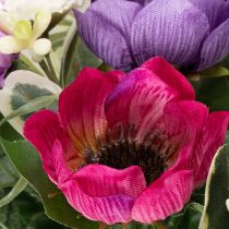 Artikel Künstlicher Blumenstrauß Anemone, 26 cm, Frühlingsdeko, Mehrfarbig