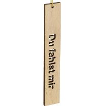 Artikel Holzanhänger mit Trauersprüchen 16×2,5 cm FSC-Zertifiziert 12er-Set