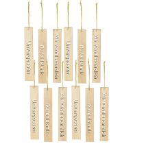 Artikel Anhänger Holz mit Trauerspruch 12 St