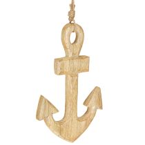 Artikel Anker Deko Hänger Maritim Holz Jute Natur 15x25cm 2St