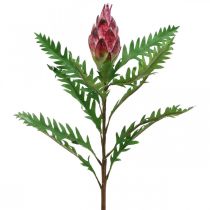 Künstliche Artischocke Pink Kunstpflanzen Deko Herbst H68cm