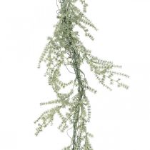 Künstliche Asparagus-Girlande Weiß, Grau Dekohänger 170cm