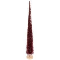 Artikel Deko-Tannenbaum schlank 60cm rot mit Holzsockel
