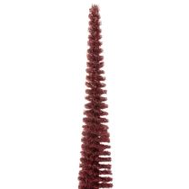 Artikel Deko-Tannenbaum schlank 60cm rot mit Holzsockel