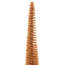 Artikel Deko-Tannenbaum künstlich schlank mit Holzfuß 40cm Senfgelb 3er-Set