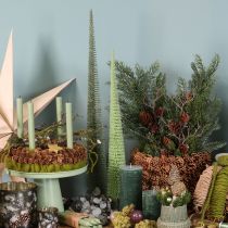 Artikel Deko Tannenbaum künstlich mit Holzsockel 80cm grün