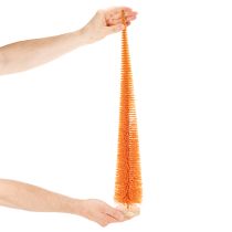Artikel Künstlicher Tannenbaum Orange auf Holzsockel 60cm