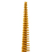 Artikel Schlanker Deko-Weihnachtsbaum 80cm aus Kunststoff in Senfgelb mit Glitzer
