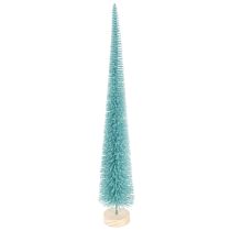 Artikel Tannenbaum Kunstbaum mit Draht und Holzfuß 40cm Türkis