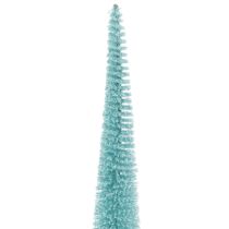Artikel Tannenbaum Kunstbaum mit Draht und Holzfuß 40cm Türkis