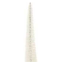 Artikel Tannenbaum Dekobaum mit Holzfuß Weißgrau 40cm 3er-Set für Innenbereich