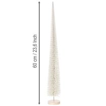 Artikel Deko Tannenbaum künstlich 60cm Weißgrau für Tischdekoration
