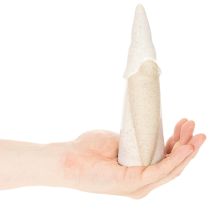 Artikel Dekofigur Wichtel 18cm aus Keramik im 3er-Set weiß-grau/natur für Innenbereich