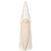 Artikel Dekofigur Wichtel 18cm aus Keramik im 3er-Set weiß-grau/natur für Innenbereich