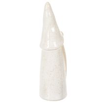 Artikel Dekofigur Wichtel 18cm aus Keramik im 3er-Set weiß-grau/natur für Innenbereich