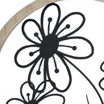 Artikel Metallblumen Tischdeko Holz Metall Frühlingsdeko H19cm