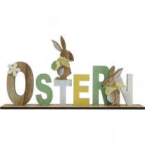 Aufsteller Ostern, Hasendeko, Tischschmuck aus Holz L40 H21cm