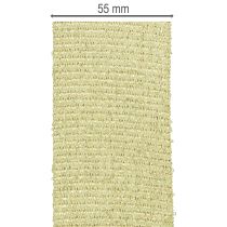 Artikel Dekoband aus Polyester mit Glitter 55mm breit 15m hellgrün