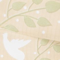 Artikel Schleifenband aus Polyester Beige mit christlichen Symbolen 25mm x 20m