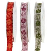 Dekoband Herbstmotiv 15mm 20m
