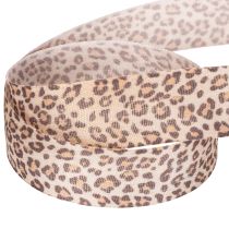 Artikel Geschenkband Polyester Leopard-Print 25 mm x 18 m für Dekoration