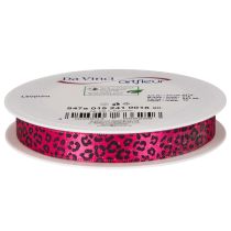 Artikel Dekorationsband Pink Leopardenmuster 18 m Polyester