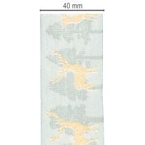 Artikel Geschenkband aus Polyester mit Rentier- und Tannenbaum-Motiv 40mm x 18m