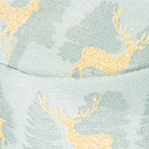 Artikel Geschenkband aus Polyester mit Rentier- und Tannenbaum-Motiv 40mm x 18m
