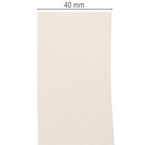 Artikel Dekoband Samtband Creme 40mm 20m für Innenbereich