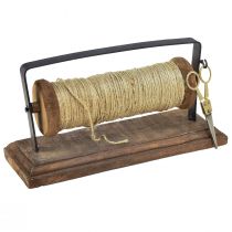 Esschert Garnspender mit Schere Gusseisen, Bindeschnur