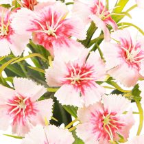 Artikel Bartnelke künstlich Nelke Peach Pink 52cm