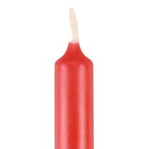 Artikel Baumkerzen aus Wachs, 11 cm, Rot, Set mit 20 Stück