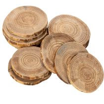 Artikel Holzscheiben rund 6 cm Naturfarbe für Dekoration und Basteln 300 g
