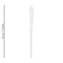 Artikel Eiszapfen Baumschmuck Glas Deko Set 3 Stück 19cm