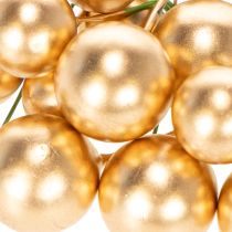 Artikel Goldene Kunststoffkugeln am Draht 15mm und 20mm für Dekorationen 48er Set