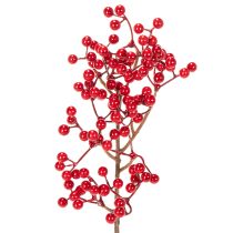 Artikel Künstlicher Ilexzweig mit roten Beeren 47cm 3 Stk für Vasen