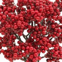 Artikel Deko-Zweig mit roten Beeren, Kunstzweig, 26 cm, 6 Stück