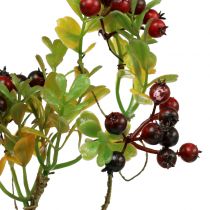 Artikel Künstlicher Beerenzweig Zwergmispel Rot 50cm 2St